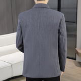 男装春秋季新款中年休闲男士西服外套单件修身小西装上衣YZ08-P80，男装西服套装，星座509