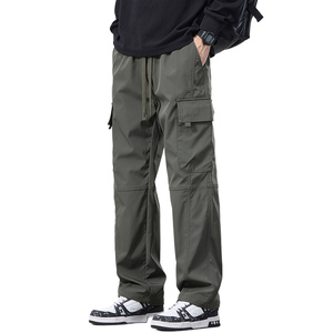 日系工装裤男款美式冲锋裤秋季宽松直筒休闲伞兵长裤子Z9810-P50图片