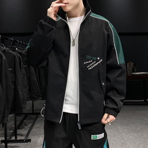 新款夹克男士春秋季休闲潮流棒球服潮上衣宽松工装外套DS211-P65图片