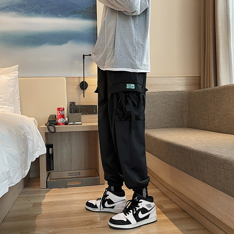 卫裤男春秋款束脚裤子宽松百搭潮流韩版休闲裤潮牌运动裤YZ69-P30图片
