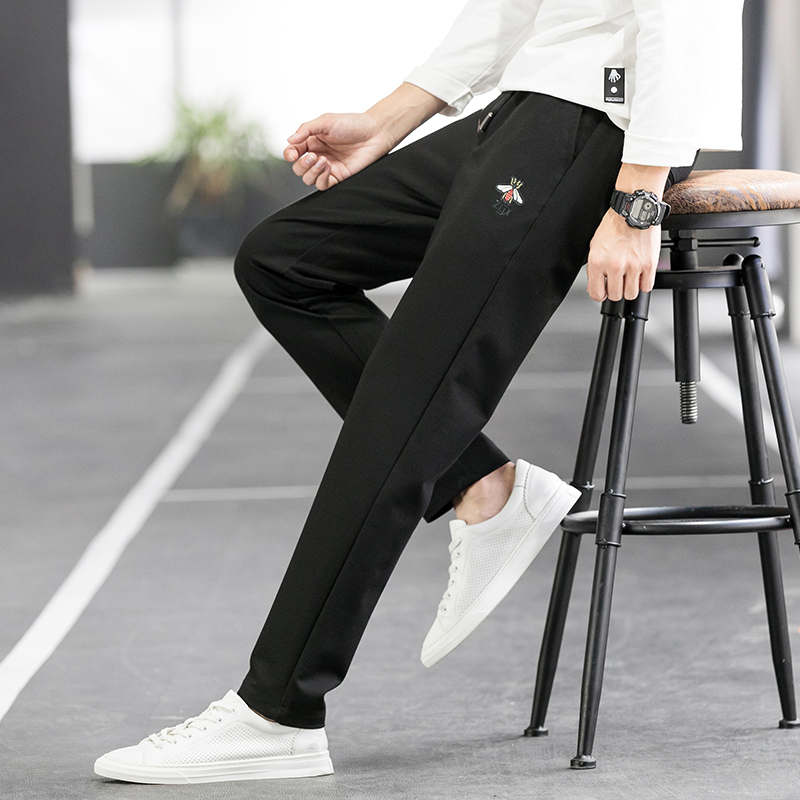 Pants men's autumn and winter new pants Korean fashion casual sports loose cotton Leggings