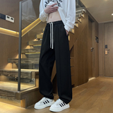 垂感直筒西裤男生秋季宽松阔腿休闲裤子百搭潮流新款长裤M550-P50，男装西裤，星座509