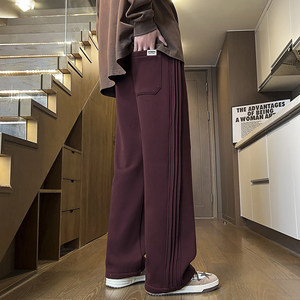 美式休闲运动裤男春季直筒裤卫裤休闲裤宽松阔腿裤长裤Z9860-P45，男装休闲裤，星座509