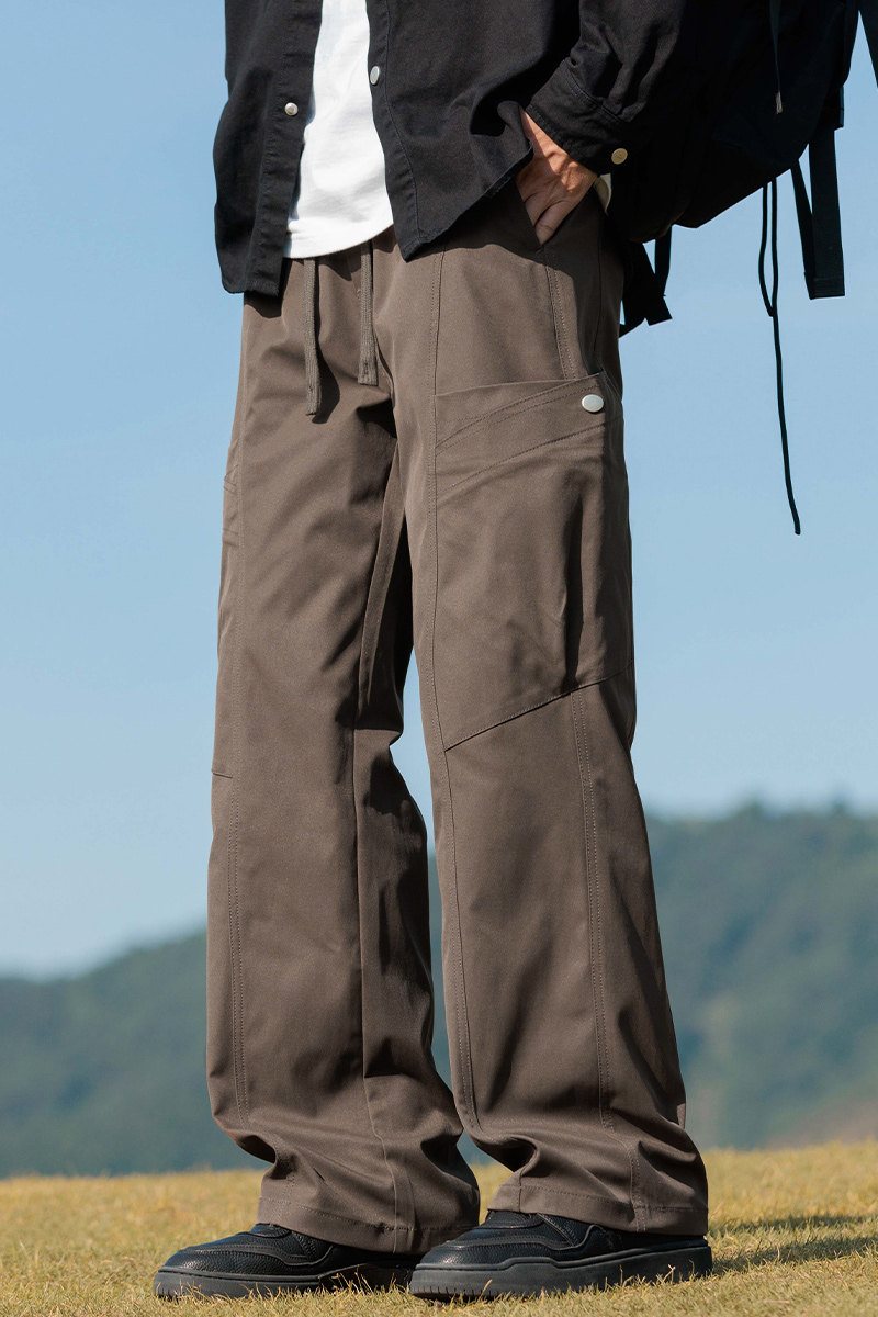 伞兵工装裤男2026秋冬新款高街潮流休闲裤宽松拖地长裤Z9857-P50,男装休闲裤,星座509