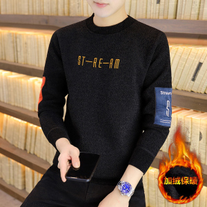 加绒加厚一体绒毛衣男冬季厚款毛衫宽松内搭保暖衣服TY3516-P65图片