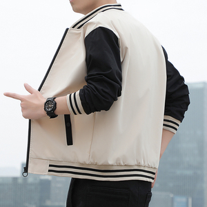 立领夹克男士薄款工装棒球服2024春秋季新款潮流外套男XS2210-P35图片