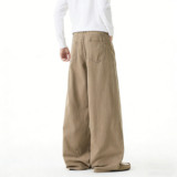 美拉德纯棉牛仔裤男潮牌美式高街复古宽松直筒休闲阔腿裤YZ32-P45，男装牛仔裤，星座509