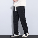 美式工装裤男春夏冲锋裤子男休闲直筒夏季宽松阔腿长裤M2403-P55，男装休闲裤，星座509