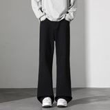 微喇牛仔长裤男款2026春季新款男生美式高街vibe弯刀裤J8065-P45，男装休闲裤，星座509