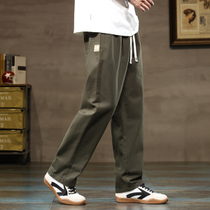直筒工装阔腿裤男2025新款男生简约百搭休闲裤子男夏季Z2328-P50,男装工装外套,星座509