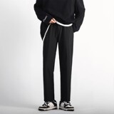男士主推秋季拖地垂坠感阔腿裤ins潮直筒宽松休闲长裤子YZ20-P35，男装休闲裤，星座509