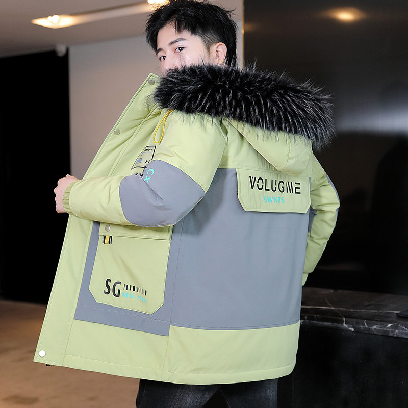 棉衣男潮冬季保暖羽绒棉服男士冬装加厚棉袄工装外套DS6001-P110,男装棉衣,星座509