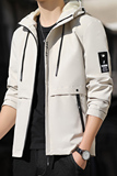 男士连帽外套春款夹克帅气潮套装2021新款春季衣服工装F1211-P35，男装夹克，星座509