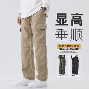 美式机能降落伞兵工装裤男春季宽松舒适直筒休闲长裤Z9810-P50图片