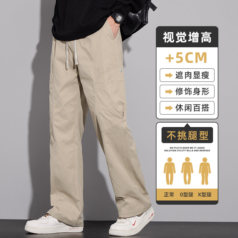 工装裤男秋冬伞兵冲锋裤美式机能户外宽松直筒休闲长裤Z9857-P50图片