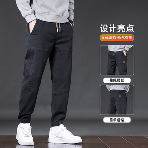 休闲裤男士秋冬款潮流百搭束脚裤运动长裤哈伦工装裤子GF9611-P35图片