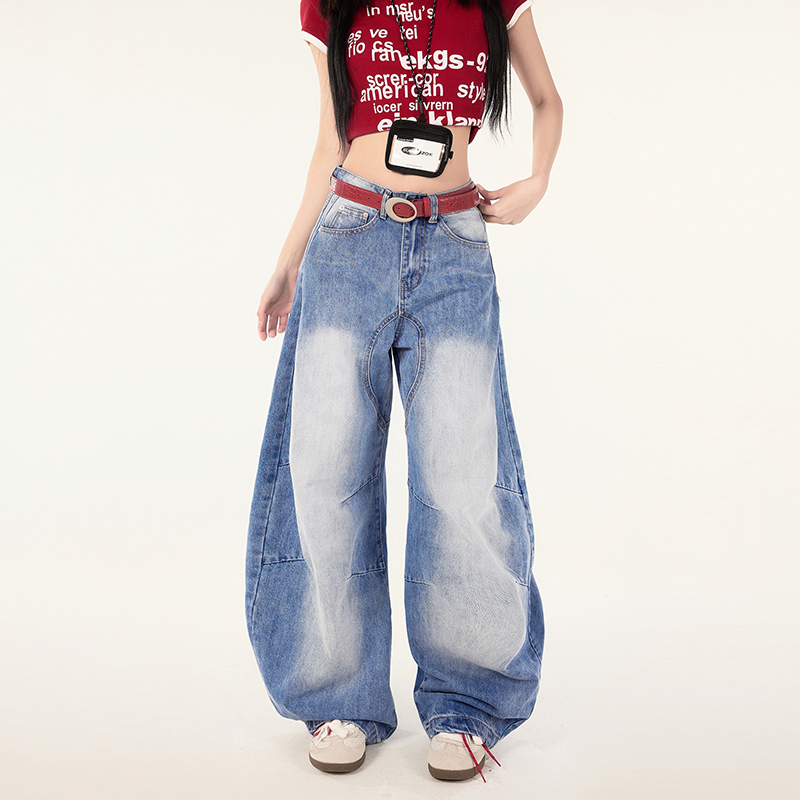 美式阔腿弯刀裤2025夏季新款简约垂感男女廓形工装长裤YD9001-P75，男装工装外套，星座509