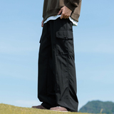 男士户外冲锋裤秋季新款登山工装直筒阔腿休闲长裤男Z2353-P50，男装工装外套，星座509
