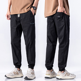 冰氧休闲裤男夏季运动工装裤速干宽松男士束脚哈伦裤子M1058-P45，男装休闲裤，星座509