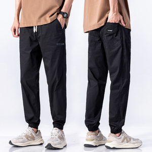 冰氧休闲裤男夏季运动工装裤速干宽松男士束脚哈伦裤子M1058-P45图片