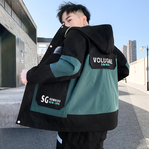 男士外套春秋款百搭潮流搭配帅气春季痞帅工装夹克DS213-P65图片