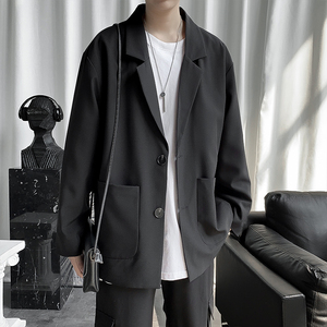 西装外套男韩版潮流痞帅小西服港风宽松休闲上衣服YZ002图片
