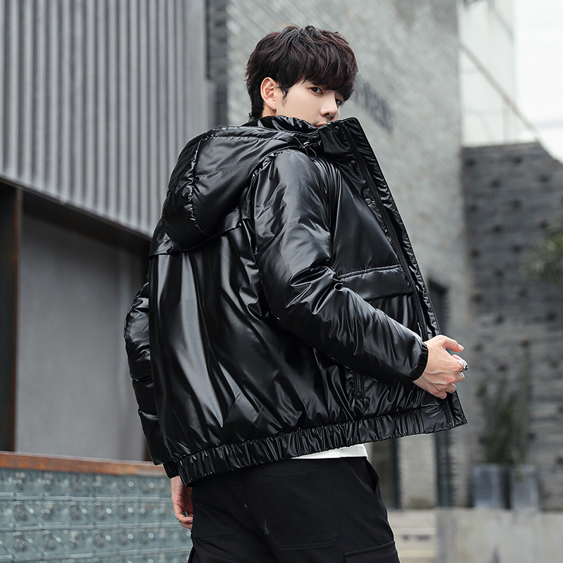 男士休闲压缩羽绒服冬季轻薄冬天亮面保暖防寒服男外套HB868-P150，男装羽绒服，星座509