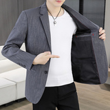 2024主推款休闲西服男单西秋季新款商务正装修身西装外套YZ08-P80，男装西服，星座509