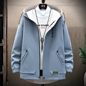 男士外套春新款韩版机能薄款工装夹克潮流情侣ins上衣服DS215-P65图片