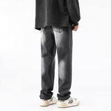 春季水洗直筒牛仔裤男休闲潮牌日系复古韩版潮流宽松裤子YZ89-P50，男装牛仔裤，星座509