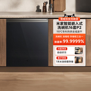米家智能嵌入式洗碗机16套P2家用大容量厨房全自动洗消毒存一体