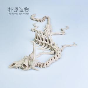 骷髅关节龙3D打印古骨龙鱼缸造景