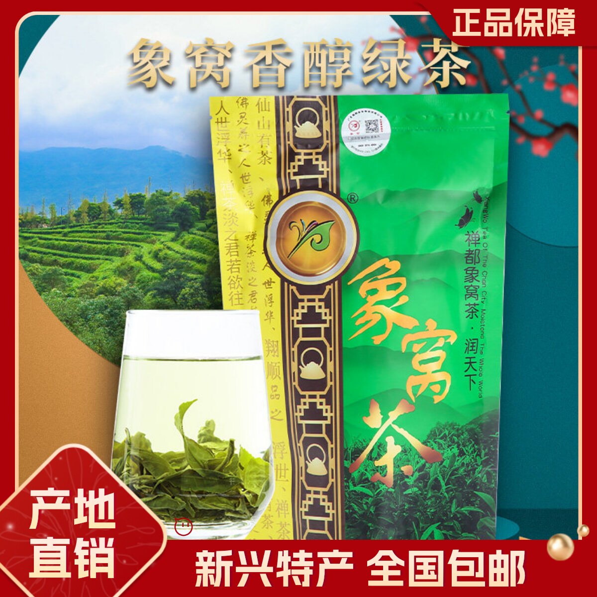 2025年秋茶 新兴特产象窝茶甘醇绿茶叶 老树大叶高山有机茶150g