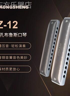 12孔全音阶布鲁斯口琴孔声EZ12自带低音4低音6无需压音十二孔蓝调