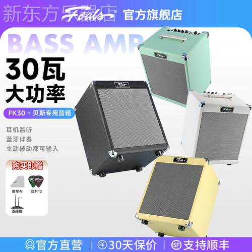 Foals贝斯音箱FK30贝斯新手入门练习排练演出bass音响带蓝牙家用