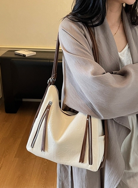 高级感大包2025新款包包女复古百搭简约单肩双肩腋下包通勤托特包