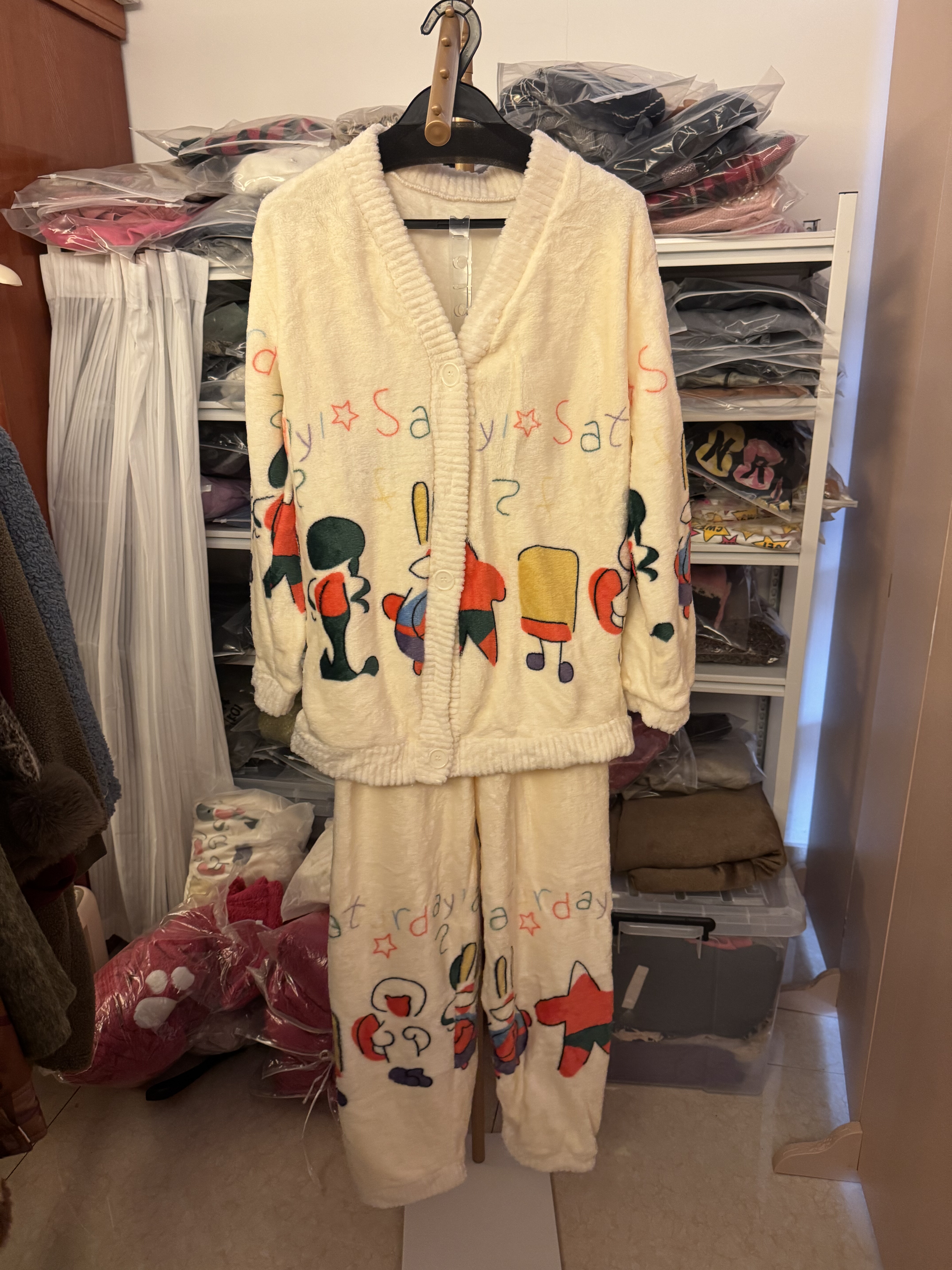 超软薄款牛奶绒空调房亲肤材质睡衣家居服套装