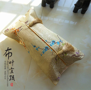 时尚家居布艺织锦大号纸巾套纸巾抽套纸巾盒套婚庆新中式