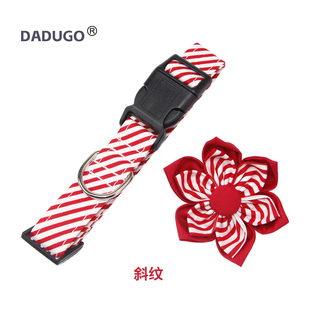 宠物狗狗项圈格子布英伦风颈圈领结蝴蝶结大中小型犬外出柯基金毛