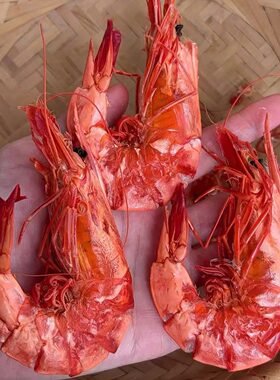 今年新晒黑虎虾 九节虾干 海虾干 咸水虾 即食海虾250克-500克