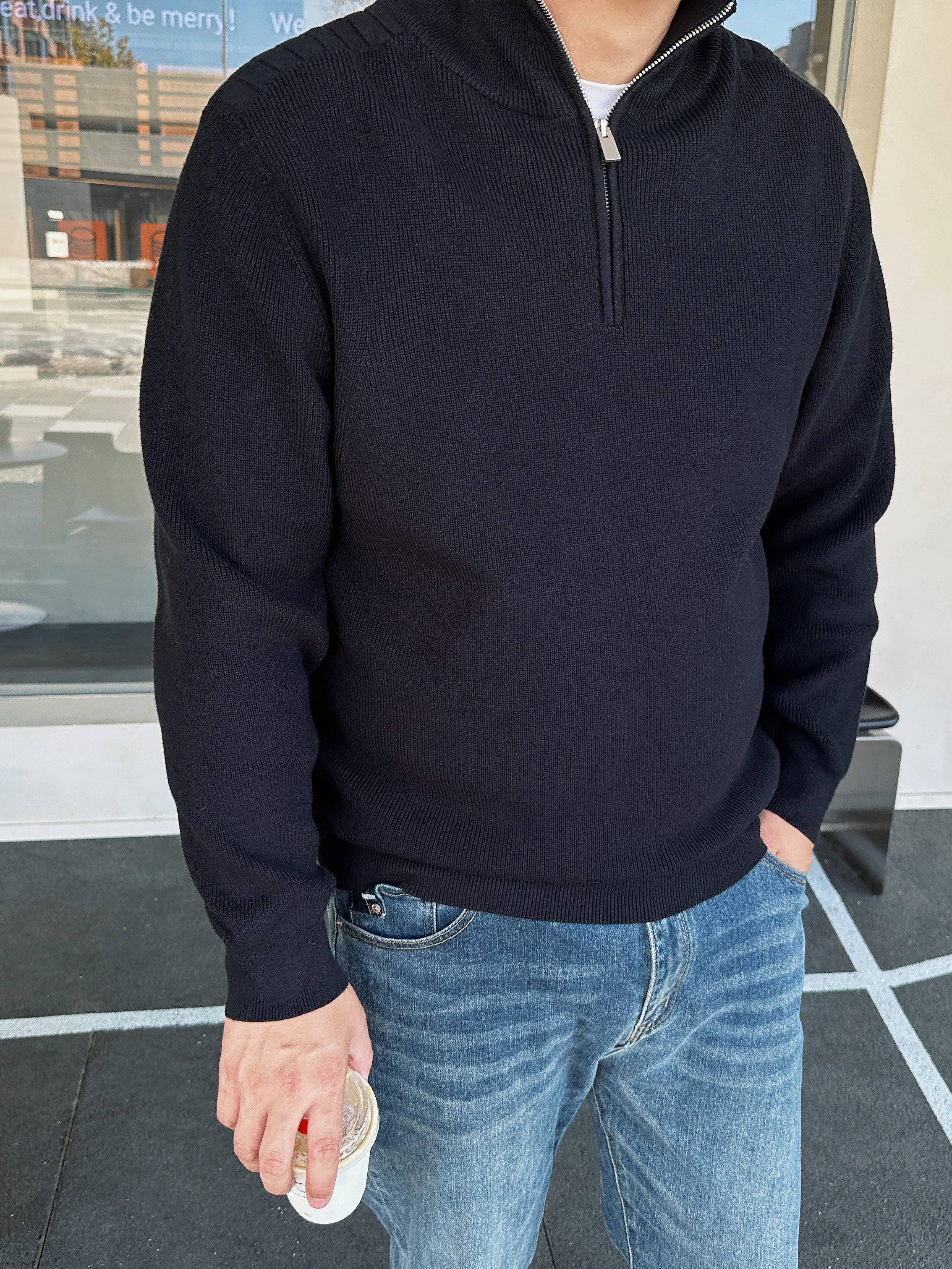 加肥加大套头针织毛衣