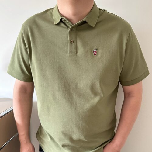 DAEVU夏季大码男装可乐刺绣加肥加大男士休闲短袖polo衫翻领t恤