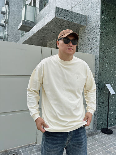 Daevu长袖大码男装大码T恤