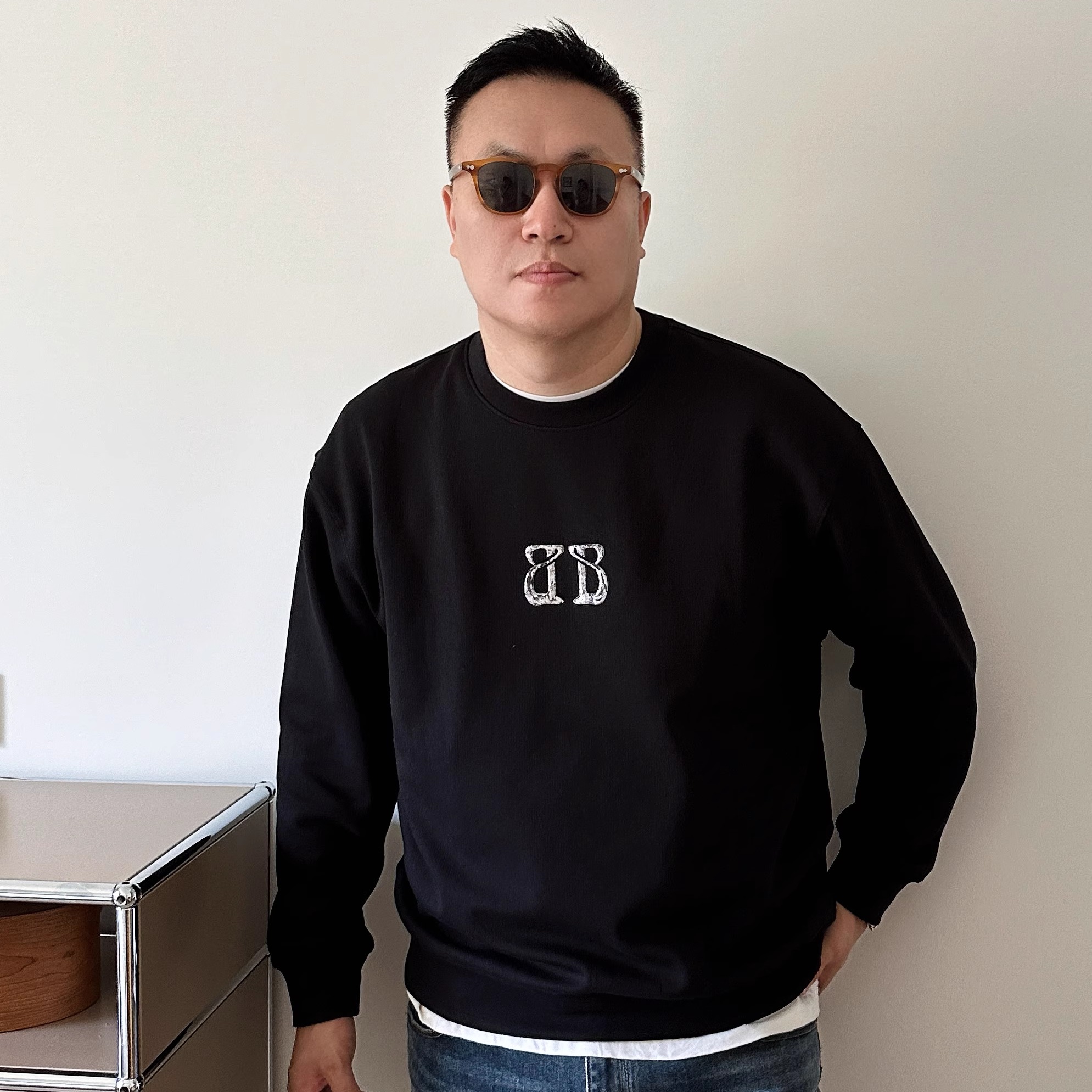 加肥加大DAEVU春秋套头长袖卫衣