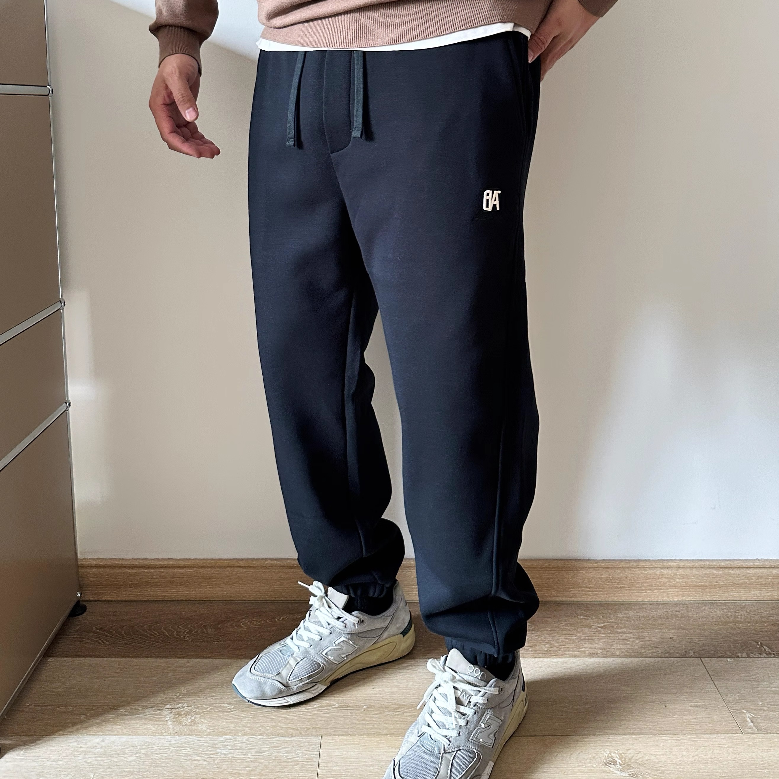 DAEVU加肥加大加绒厚针织卫裤