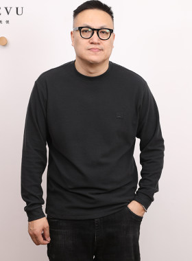 长袖大码秋冬舒绒圆领T恤