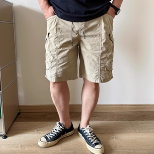 棉布洗水薄料胖子加肥加大男士 休閑工裝 大碼 短褲 男裝 大依無憂夏季