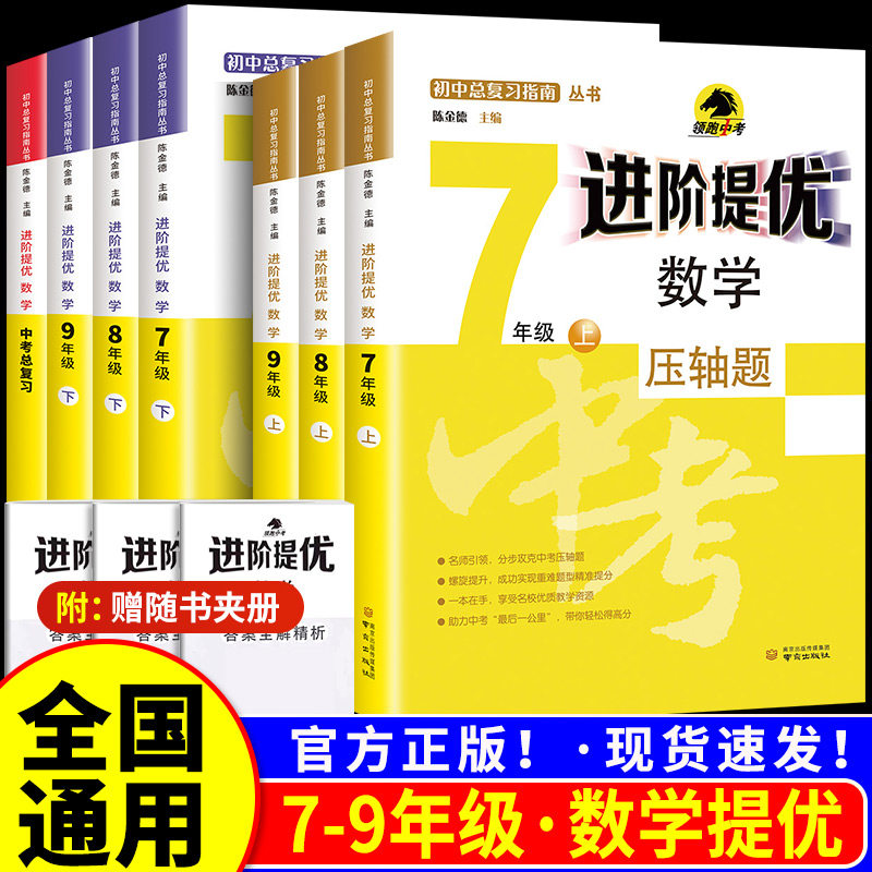 陈金德 初中数学进阶提优七年级八年级九年级上下册初中数学压轴题专项强化训练数学压轴大题精讲精练挑战中考数学 南京大学出版社
