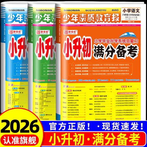 小升初满分备考少年素质教育报