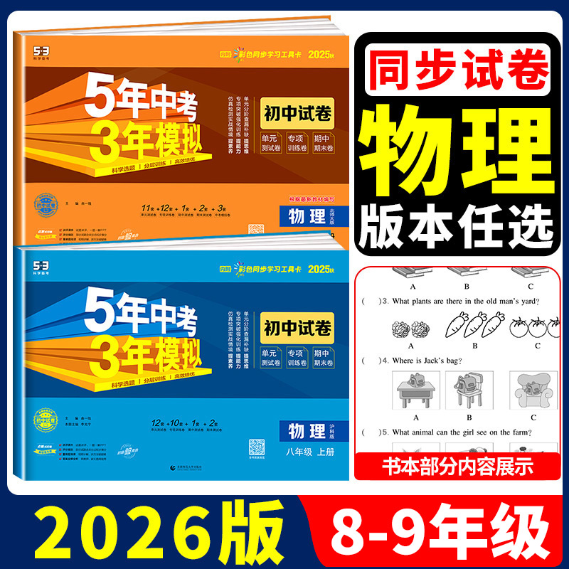【物理版本任选】53初中测试卷